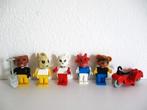 lego Fabuland poppetjes/popjes + motortje, Ophalen of Verzenden, Gebruikt, Complete set, Lego