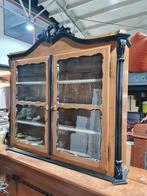 Antieke vitrinekast met glazen deuren 100x20x100 cm