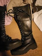 Nikkie Laarzen Maat 39 Vegan Leer, Hoge laarzen, Zwart, Ophalen of Verzenden, Zo goed als nieuw