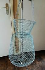Brocante visfuik visnet leefnet metaal groen schoon, Antiek en Kunst, Curiosa en Brocante, Ophalen of Verzenden
