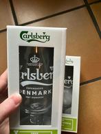 Set van 2 carlsberg bier glazen - Nieuw in doos, Verzamelen, Ophalen of Verzenden, Nieuw, Bierglas
