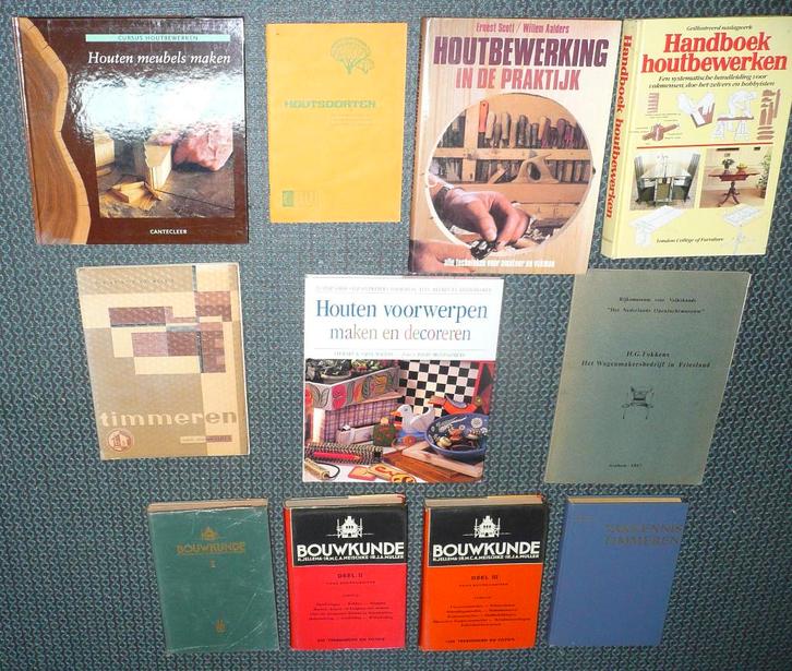 21 x HOUTCONSTRUCTIES houtbewerking hout vakkennis timmeren., Boeken, Techniek, Zo goed als nieuw, Bouwkunde, Ophalen of Verzenden