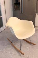 Schommelstoel hout look|wit, Ophalen, Zo goed als nieuw, Hout