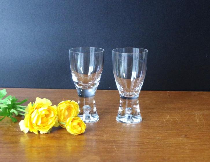 Tapio Wirkkala - Tapio - 2 port / sherry / likeur glazen, Huis en Inrichting, Keuken | Servies, Zo goed als nieuw, Glas of Glazen