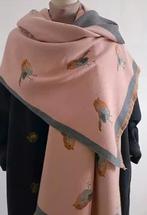Mooie sjaal met vogelprint 185 x 65 cm, Kleding | Dames, Verzenden, Nieuw, Maat 38/40 (M), Sjaal