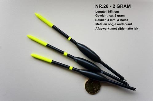 KARPERDOBBER HANDBUILT NR. 26 / 2 gram, Watersport en Boten, Hengelsport | Karpervissen, Nieuw, Dobber of Lood, Ophalen of Verzenden