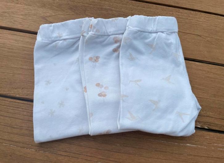 Handgemaakte leggings Tuutsjes maat 122/128 wit/crème, Kinderen en Baby's, Kinderkleding | Maat 122, Zo goed als nieuw, Meisje