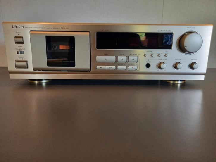 DENON DRM-550 CASSETTE-DECK 2-HEAD/4-TRACK DOLBY B/C/HX-PRO, Audio, Tv en Foto, Cassettedecks, Enkel, Denon, Ophalen of Verzenden