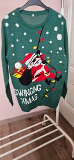 Groene Kersttrui - Swinging Xmas, Maat 52/54 (L), Onbekend, Ophalen of Verzenden, Gedragen