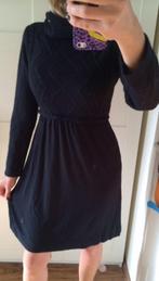 Zwarte gebreide tricot Costes col jurk coljurk truijurk L, Zwart, Maat 42/44 (L), Nieuw, Ophalen of Verzenden