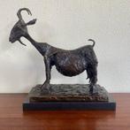 Groot Bronzen Beeld Geit Picasso She Goat Gesigneerd Nummer, Antiek en Kunst, Ophalen of Verzenden