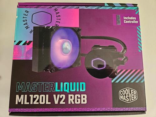 Cooler master MASTERLIQUID ML120L V2 RGB waterkoeler, Computers en Software, Computerkoelers, Zo goed als nieuw, Waterkoeling