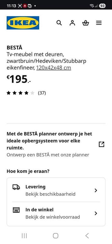 Ikea Besta TV Meubel - afbeelding 6