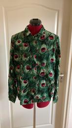 Mooi pauwen blousje maat M, Kleding | Dames, Blouses en Tunieken, Ophalen, Zo goed als nieuw, Maat 38/40 (M)