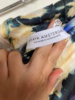 Amaya Amsterdam Abby pants floral blauw creme wijde pijp S, Amsterdamsestraatweg 43 B, 1411AX Naarden, Blauw, Ophalen of Verzenden