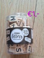 Plastic en houten letterkralen / vlaggetjes, Hobby en Vrije tijd, Kralen en Sieraden maken, Ophalen of Verzenden, Nieuw, Kraal
