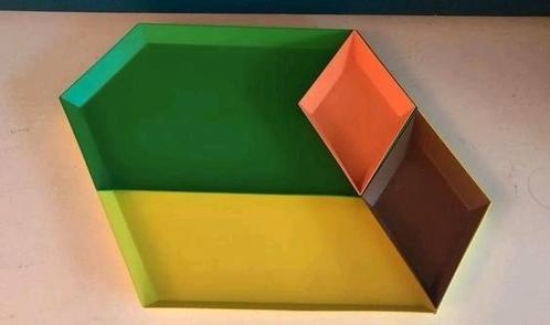 HAY Danish Design Kaleido schaaltjes dienbladen, Huis en Inrichting, Woonaccessoires | Dienbladen, Gebruikt, Metaal, Overige vormen