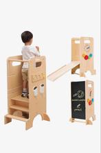 Olvy 4-in-1 Leertoren: Keukenhulp, Stoel, Glijbaan & Speelpl, Ophalen of Verzenden, Zo goed als nieuw, Ontdekken