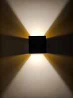 Rietveld wandlamp zwart & goud (up down light), Ophalen, Zo goed als nieuw, Metaal, Hotel Chique