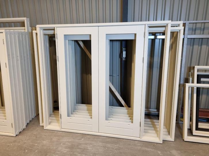 Openslaande deuren ( Meranti ) Tuindeuren Achterpui, Doe-het-zelf en Verbouw, Kozijnen en Schuifpuien, Nieuw, Hout, Ophalen of Verzenden