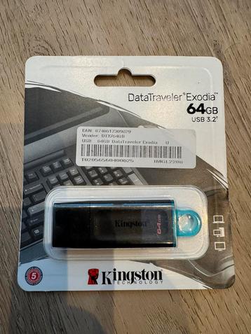 DataTraveler Exodia 64GB // Kingston Technology *NIEUW* beschikbaar voor biedingen