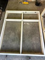 Hardhouten kozijn met glas, Doe-het-zelf en Verbouw, Kozijnen en Schuifpuien, Ophalen, Gebruikt, Raamkozijn, 150 tot 225 cm