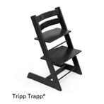 Stokke Tripp Trapp Zwart - Meegroeistoel 2 stuks, Kinderen en Baby's, Kinderstoelen, Ophalen, Zo goed als nieuw, Meegroeistoel