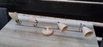 Plafondspot met 4 lampen, Halogeen, Gebruikt, Metaal of Aluminium, Ophalen of Verzenden
