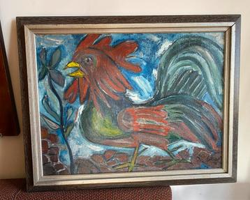 Leendert van Lier (1910-1995) - Haan (groot schilderij) beschikbaar voor biedingen