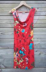 Leuk zomers rood met bloemen jurkje, maat S, Ophalen of Verzenden