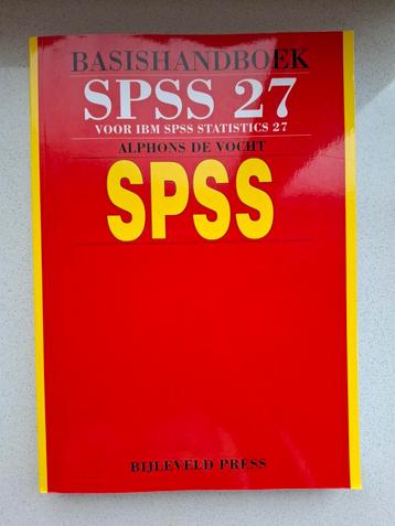 Alphons de Vocht - Basishandboek SPSS 27 beschikbaar voor biedingen