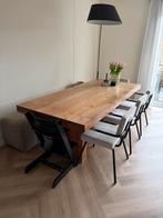 Echt teakhouten eettafel, Huis en Inrichting, Ophalen, Gebruikt, 100 tot 150 cm, Teakhout