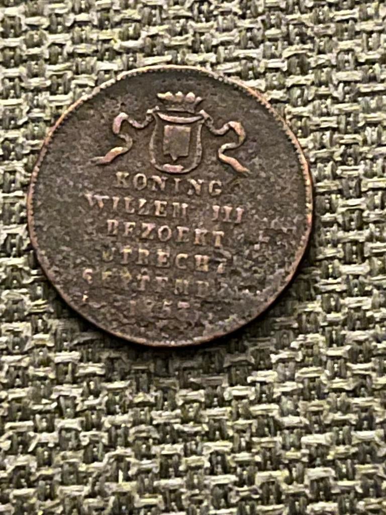 Penning, Koning Willem III bezoekt Utrecht, 1853, Postzegels en Munten, Munten | Nederland, Ophalen, Koning Willem III