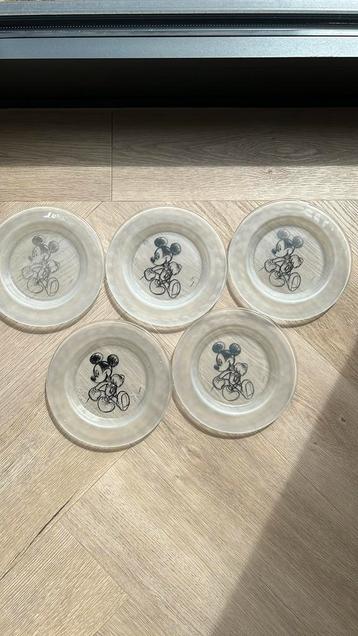 5 Ontbijtborden Disney Mickey Mouse beschikbaar voor biedingen