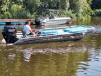 Zeer mooie aluminium platbodem met 80 pk Mercuri, Watersport en Boten, Ophalen, Aluminium, Zo goed als nieuw, Minder dan 70 pk