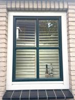7 X Houten Draai kiep raam + kozijn, raam mt 126.5 x 82,5, Doe-het-zelf en Verbouw, Kozijnen en Schuifpuien, 75 tot 150 cm, Gebruikt