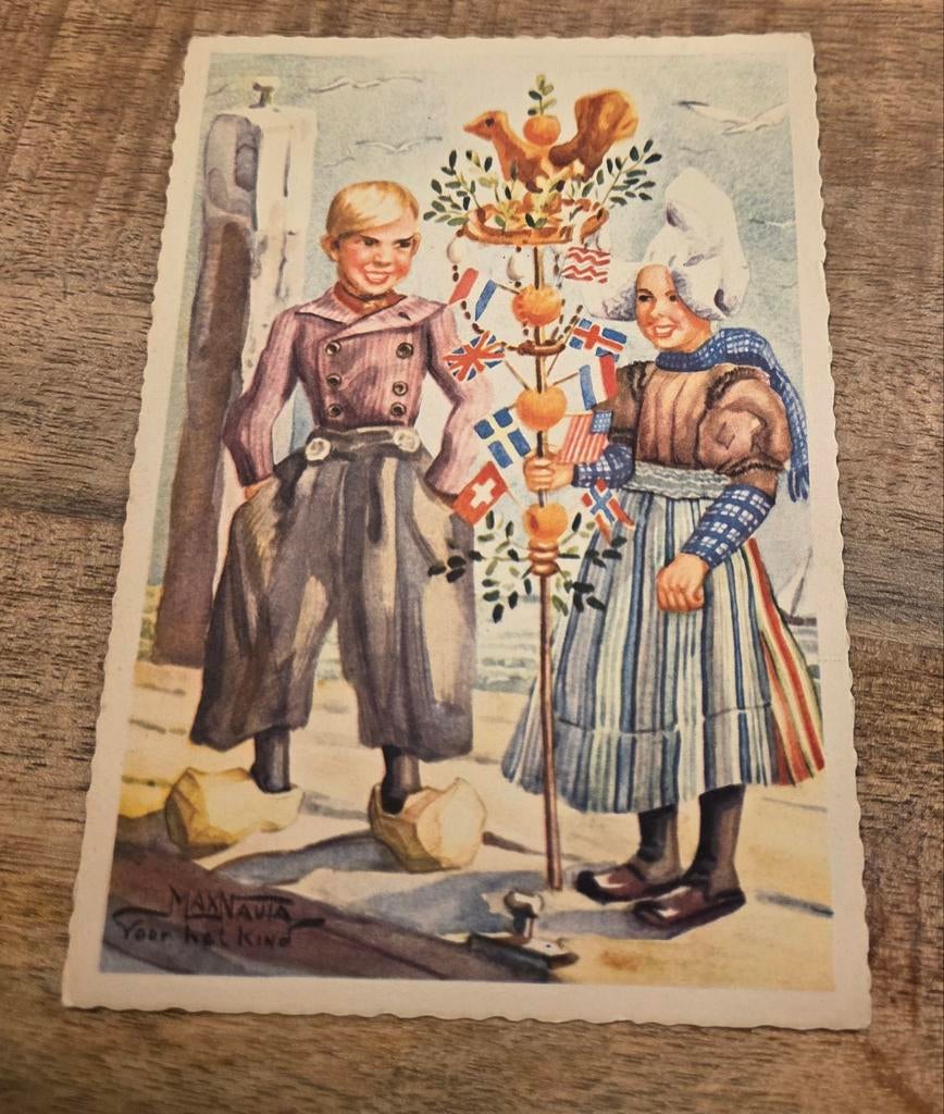 Palmpasen Volendam - Max Nauta - 1956, Verzenden, 1940 tot 1960, Gelopen, Kinderen