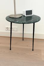 Marmer Bijzettafel - Furnified, Ophalen, Minder dan 55 cm, Rond, Zo goed als nieuw
