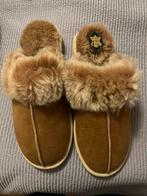 Pantoffels met echt schapenvacht, Ophalen of Verzenden, Nieuw, Bruin, Pantoffels of Sloffen