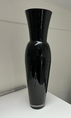 Grote zwarte bloemenvaas, Ophalen, 50 tot 75 cm, Zwart, Glas