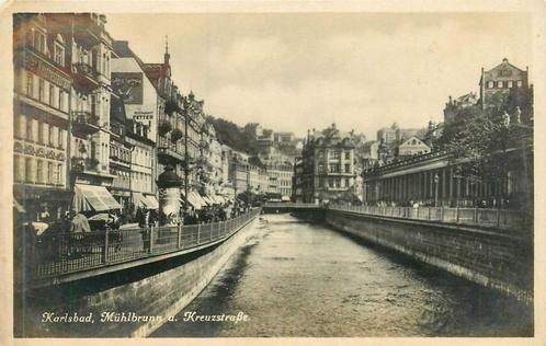 (381-266-041) Karlsbad Kreuzstrabe, Verzamelen, Ansichtkaarten | Buitenland, Overig Europa, Verzenden