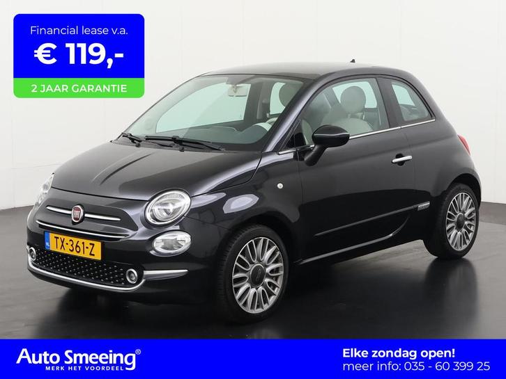 Fiat 500 1.2 Lounge | Panoramadak | Lichtmetalen Velgen | Zo, Auto's, Fiat, Bedrijf, Te koop, ABS, Airbags, Airconditioning, Alarm