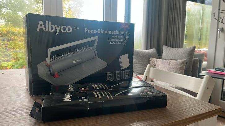 Albyco AP6 Pons-Bindmachine, Diversen, Bureau-accessoires, Zo goed als nieuw, Ophalen of Verzenden