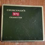 Vintage Churchman's blik Engels Sigaretten 1950 en nog retro, Verzamelen, Rookartikelen, Aanstekers en Luciferdoosjes, Ophalen of Verzenden