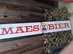 Emaille reclamebord Maes Bier, Verzamelen, Ophalen of Verzenden, Gebruikt, Reclamebord