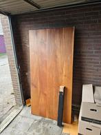 Teak eettafel 180x90, Gebruikt, Teakhout, Vijf personen of meer, 150 tot 200 cm