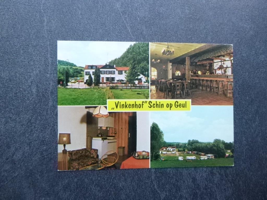 Schin op Geul, restaurant camping Vinkenhof/interieur 1979, Verzamelen, Ansichtkaarten | Nederland, Verzenden, 1960 tot 1980, Limburg
