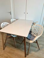 Ikea Table 140x78 cm + Chairs, Huis en Inrichting, Tafels | Eettafels, Ophalen, 100 tot 150 cm, 50 tot 100 cm, Zo goed als nieuw