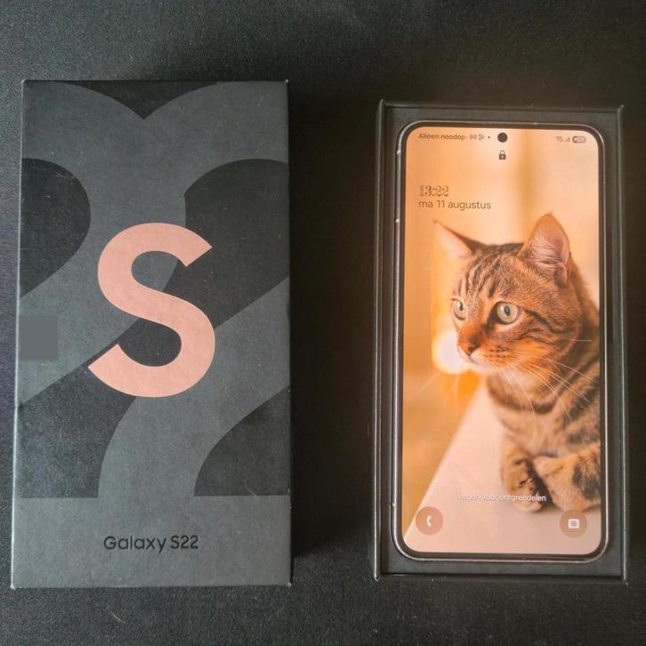 Samsung Galaxy S22 (256GB) – werkend & gereset met hoesje, Telecommunicatie, Mobiele telefoons | Samsung, Gebruikt, Galaxy S22