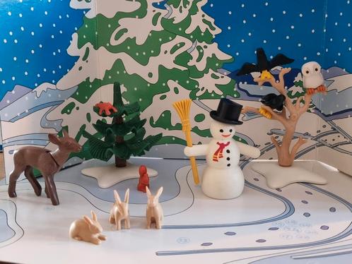 Vintage Playmobil winterset met sneeuwpop/ kerstset 3850, Kinderen en Baby's, Speelgoed | Playmobil, Gebruikt, Ophalen of Verzenden
